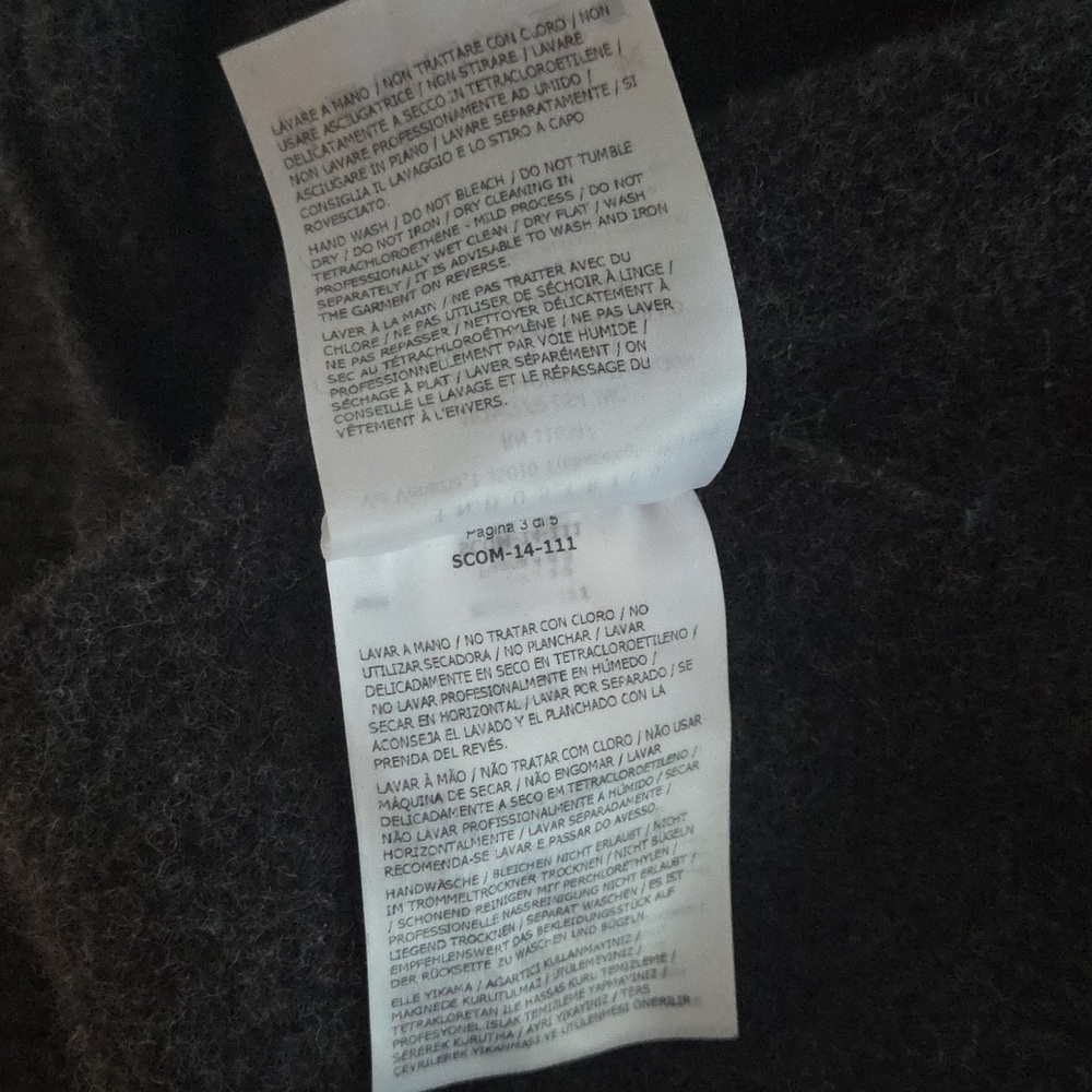 Moncler Dark Gray Patterned Sweater. Marked Large Best for Small Medium - Picture 11 of 13